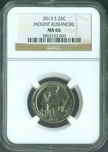 2013-S Mount Rushmore Parks Quarter NGC MS66 Quality 