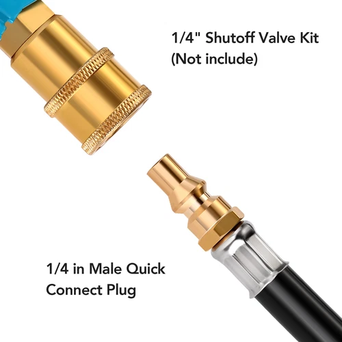 12FT LP Propane Quick Connect Hose Gas Grill Hose for 1LB Appliance 3/8 Female - Picture 7 of 8
