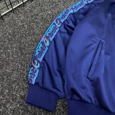 Vintage Asics Classic Tape Spell Out TrackZip Jacket Y2k | eBay Vintage Asics Classic Tape Spell Out TrackZip Jacket Y2k | eBay