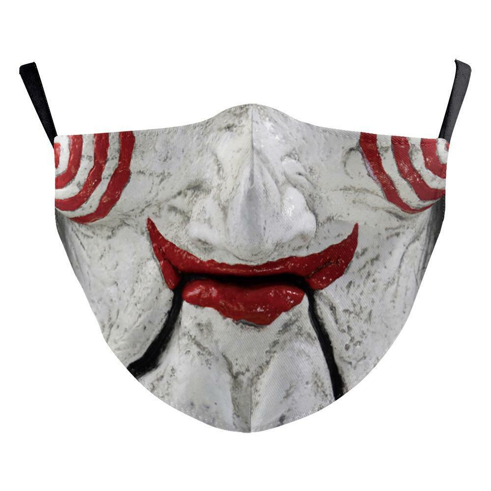 Joker Halloween Scary Face #3 Adult Cloth Face Covering /Washable/Handmade