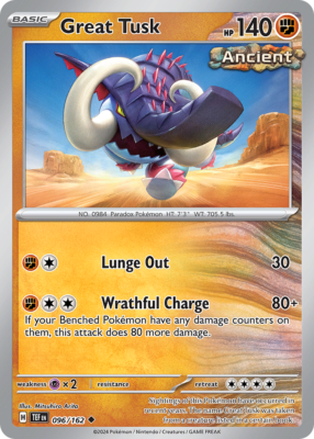 Great Tusk 96/162 Uncommon | Temporal Forces | Pokemon Card | eBay