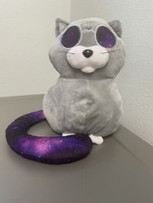 "Juguetes ideales geniales gris púrpura de peluche Cosmic Space Cat 10"" nuevos sin etiquetas"