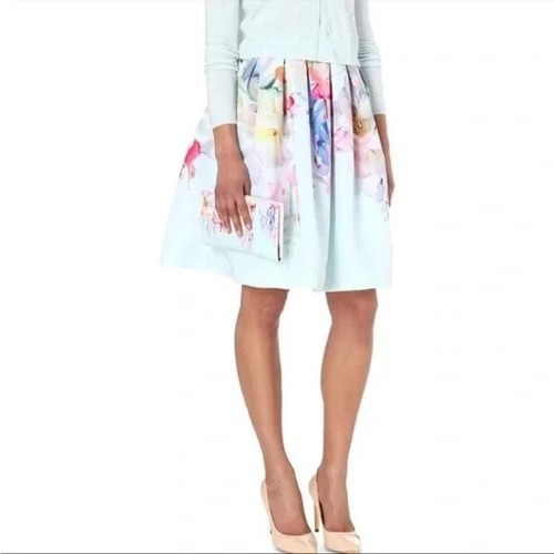 TED BAKER 2/ 10 BEAUTIFUL THYRA HANGING GARDEN FULL FLORAL FIT & FLARE SKIRT - Picture 2 of 11