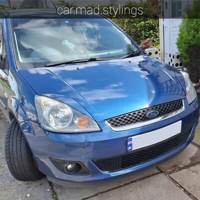 Schwarze Kunststoff Augenbrauen passend für FORD FIESTA MK6 Facelift Augenlider/Light ST