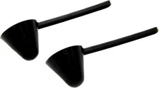 Black Plastic Coffee Scoop Set 1 Ounce 2 Pack Measuring Spoon
