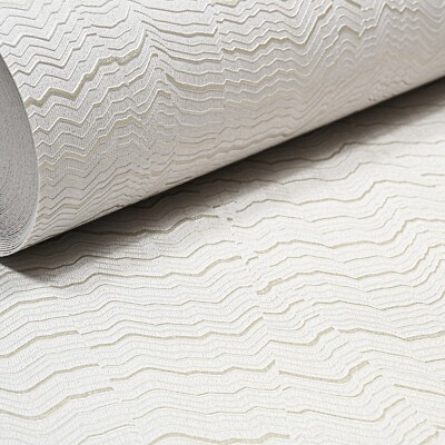 Einfache weiße Welle Tapete Metallic Gold Struktur leicht unvollkommen Feature Wand