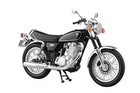 Rare AOSHIMA 1:12 motorcycle Diecast Model Yamaha SR400 Black from Japan 2742