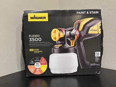 Wagner FLEXiO 3500 18V Electric Handheld HVLP Paint+Stain Paint Sprayer