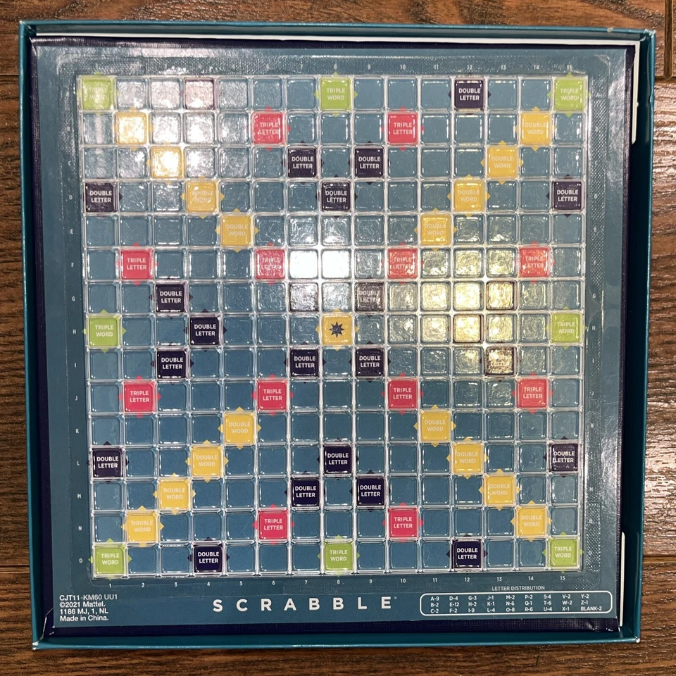 Travel Scrabble Original Crossword Compact Non-Slide Game Board CJT11 COMPLETE - Image 3 of 4