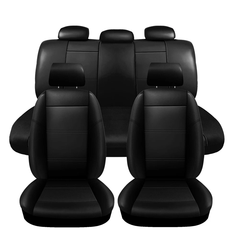 For Honda Luxurious Leather Car Seat Covers Full Set Front & Rear 5-Seat Cushion - Image 2 of 4