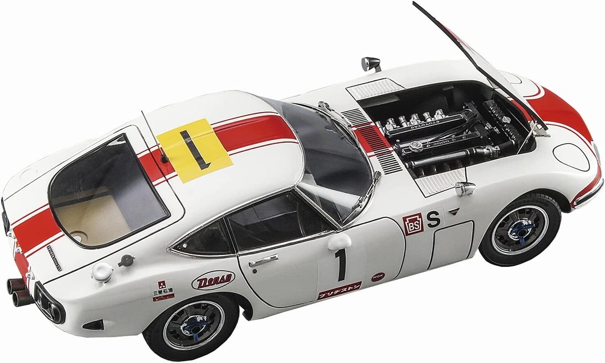 非売品Toyota 2000GT  1967 Fuji 24 Hours #1 HASEGAWA 1/24 Toyota 2000GT 1967 Fuji 24-hour Race Winner HR