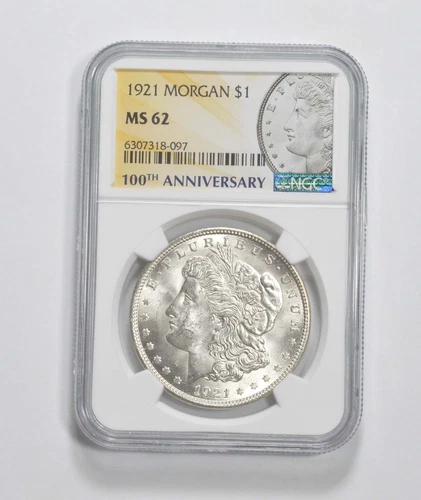 1921 MS62 100th Anniv 2021 Special Label Morgan Silver Dollar NGC *9232
