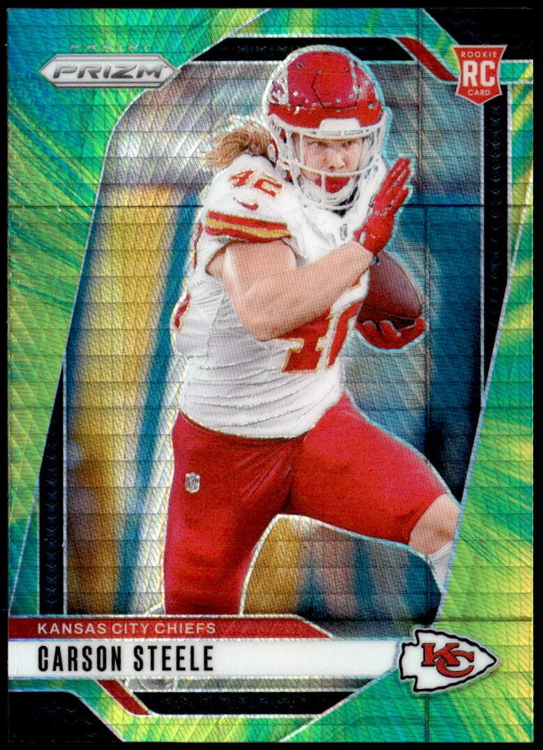 2024 Panini Prizm #377 Carson Steele Hyper #/180 Rookie