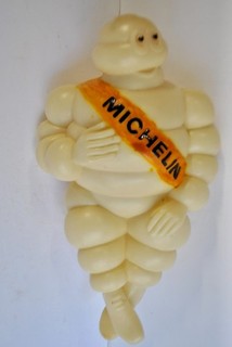 VINTAGE MICHELIN MAN FIGURE BIBENDUM CIRCA 1970'S WITH MOUNTING HARDWARE