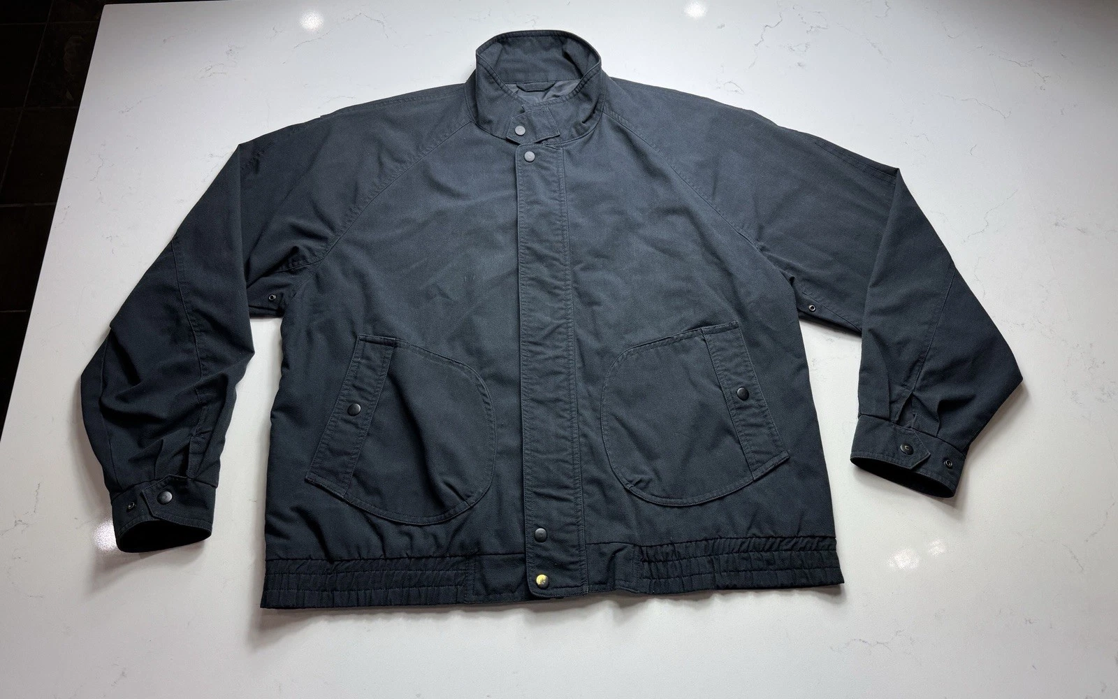 North Bay Windbreaker Jacket Gray Full Zip Lightweight Casual Men’s Size Large