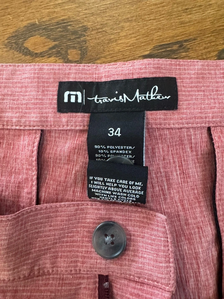 Pantalones Cortos de Golf Travis Mathew Para Hombre Talla 34 Dos Pares Azul Rosa Golf Informales PGA Foto 4 de 4