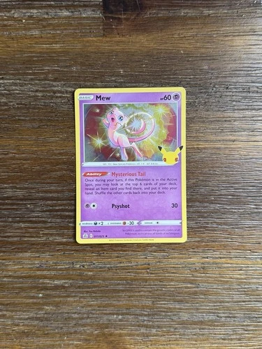 2021 Mew Holo Rare Pokémon TCG Celebrations Card 011/025