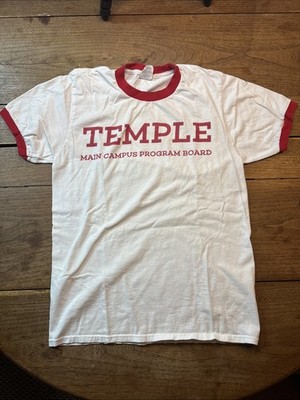 Temple Main Campus Program Board T Shirt White Size Small