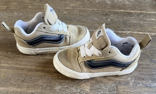 Vans Old Skool Toddler Shoes Size 8 Color Brown Still in Excellent Condition!
