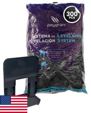 System poziomowania płytek Peygran 300 klipsów 1/16" (2mm) bez warg kamień płytki Insta