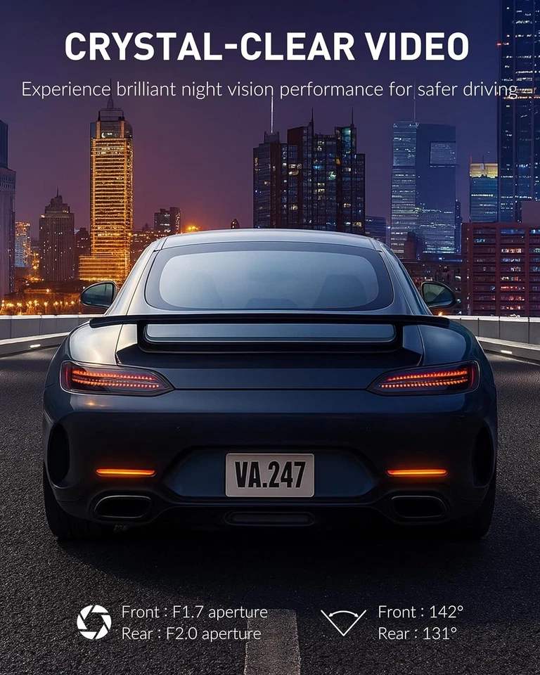 Cámara de tablero BlackVue DR970X-2CH LTE Plus II 4K delantera HD trasera, LTE incorporada (256 GB) Foto 4 de 4