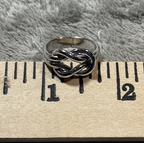 VTG Sterling Silver - DANECRAFT Braided Love Knot Ring Size 6.75 - Picture 6 of 9