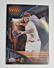 Zach Neto 12/25 - 2026 Topps Chrome Black Orange Wave Refractor #40 Los Angeles