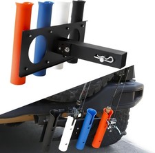 Hitch Fishing Rod Holder for Trucks,3-Position Adjustable Stainless Steel