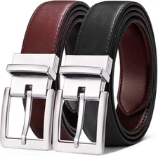 BULLIANT Men's Belt,Reversible Belt Adjustable For Gift Men 1.25”-Cut For Fit-2
