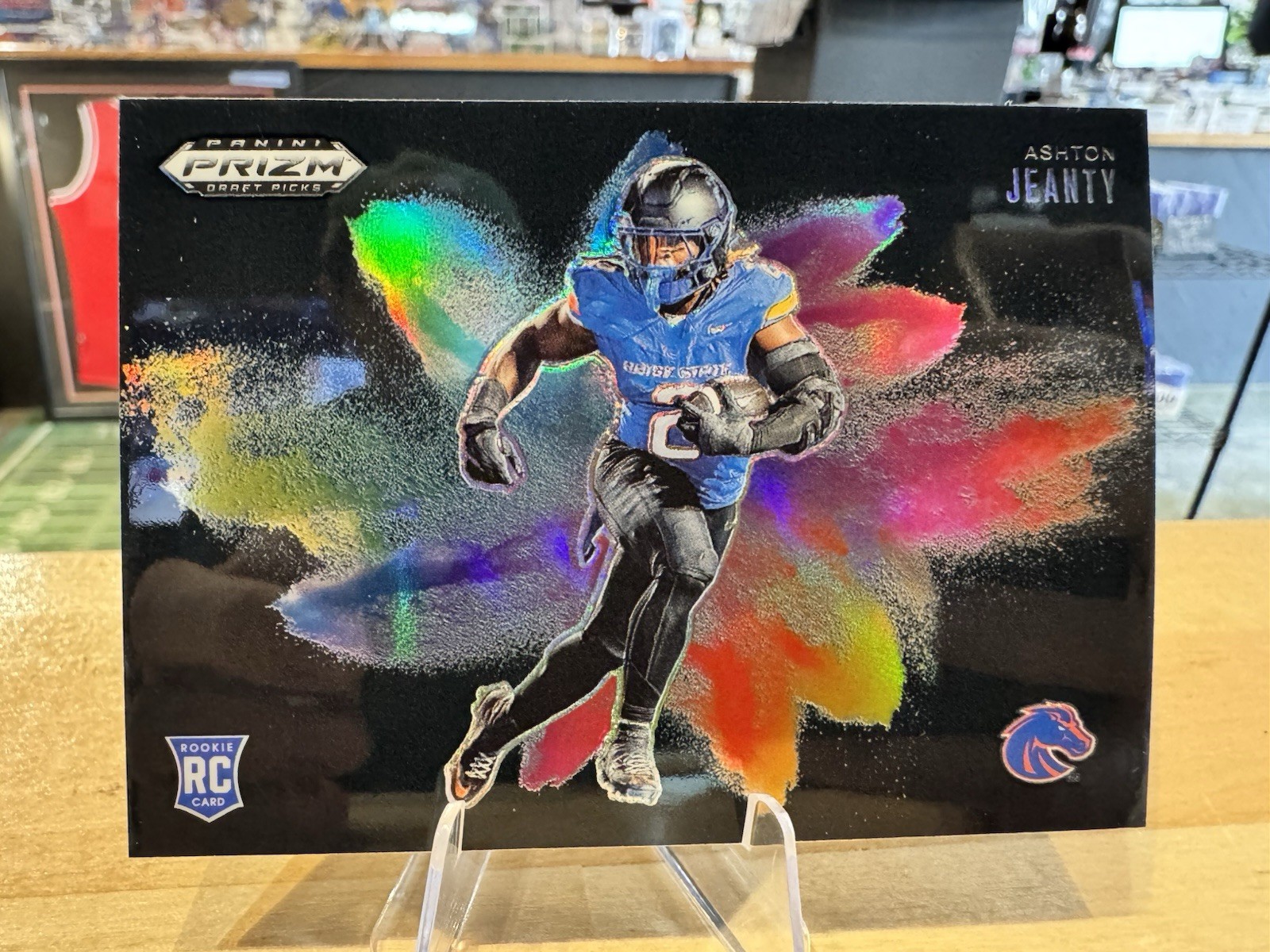 2025 Panini Prizm Draft Picks Ashton Jeanty #8 Rookie Black Color Blast