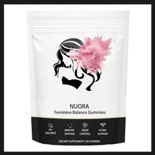 NUORA Feminine Balance Gummies Vegan For PH/Immuse/Odor/Floar Health 60Gum