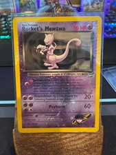 Rocket’s Mewtwo Winner Stamp #8 Best of Game LP/NM Reverse Holo Pokémon PromoRoc