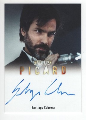 Star Trek Connections autograph insert card of Santiago Cabrera as EMH