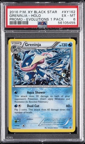 2016 POKEMON XY SINGLE PACK BLISTERS #XY162 GRENINJA-HOLO PSA 6