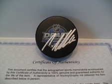 Nino Niederreiter Autographed Signed 2010 NHL Draft Puck COA  Anaheim Ducks