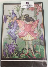 Lanarte Cross Stitch Kit Fairy Pixie w/ Thread Vintage Beautiful Rare #33385