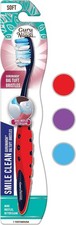 GuruNanda Smile Clean Soft Toothbrush Adult BPA Free Manual Big Bristles 1 Ct