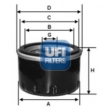 ORIGINAL® Ufi Ölfilter für Opel ASTRA F CC ASTRA F Caravan KADETT D ASTRA F