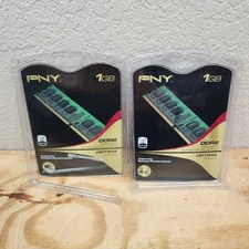 Two (2) 1 GB Samsung 1GB DDR2 SDRAM Memory Module PC2-5300U M378T2953EZ3-CE6