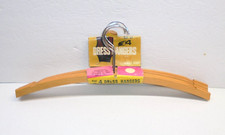Vintage NOS Wood Dress Hangers Set of 4