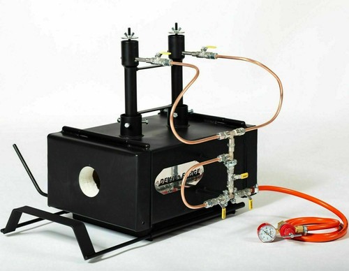 DFPROFK2 GAS PROPANE FORGE Furnace Burner Knife Making Blacksmith Farrier - Imagen 6 de 12