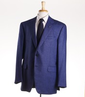 $3995 Oxxford Highest Quality Blue Wool-alpaca-cashmere Sport Coat 48 R on sale $3995 Oxxford Highest Quality Blue Wool-alpaca-cashmere Sport Coat 48 R on sale