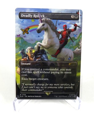 Deadpool Deadly Rollick NM / M Secret Lair Borderless NON FOIL