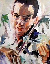 digital artwork print "Young Violinist"