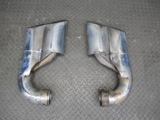 2006 PORSCHE CAYENNE 955 TURBO S REAR LEFT & RIGHT EXHAUST MUFFLER TIP SET