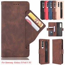 For Samsung Galaxy Z Fold 7 6 5 4 3 5G Case Wallet Card Leather Flip Cover