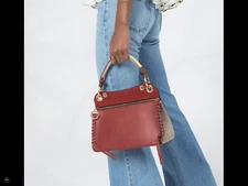 See By Chloe Tilda leather shoulder bag in Faded Red MSRP$575