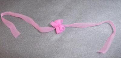 vtg Dreamtime 1980s SUPERSTAR Barbie DOLL Cloth LAVENDER Flower Choker Belt Tie