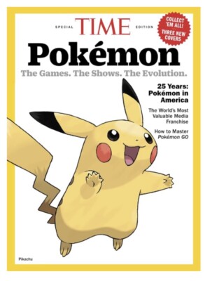 Pokémon Time Magazine Pikachu Special Edition 2024 25 Years In America
