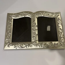 LENOX Wedding Promises  5”x 7” Double Picture Frame. Some Marks (Not on Glass)